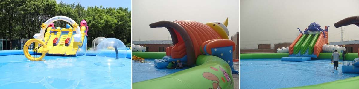 Inflatable water park